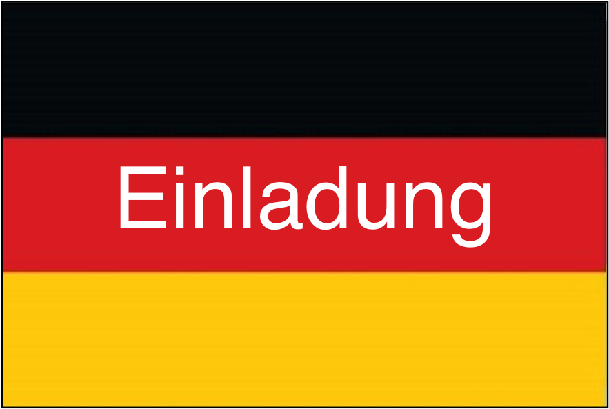 Duits Vlag einladung
